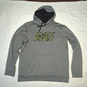 Nike Men's Hoodie Hooded Sweathshirt Shirt Gray Camo XL Good Condition